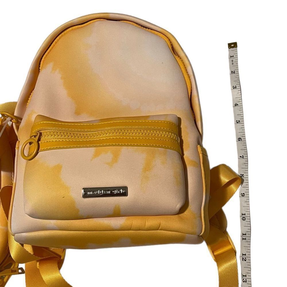 Steve Madden Yellow and White Backpack with Additional Bag - Picture 7 of 10